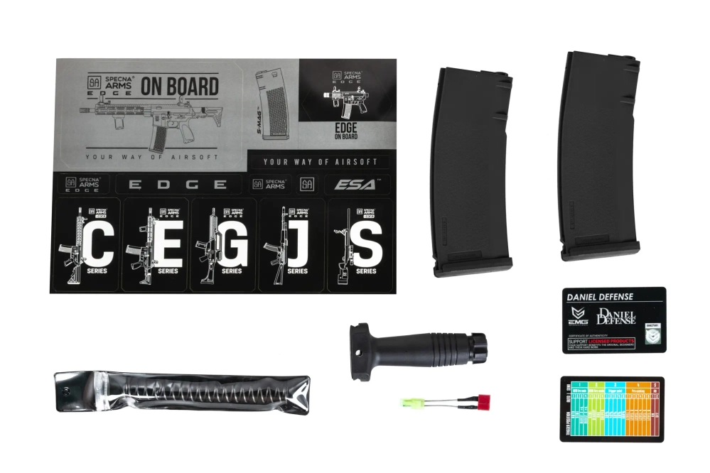 Specna Arms Daniel Defense® MK18 SA-E19 EDGE™ HAL ETU Pouze pro jednu střelbu airsoft puškaa černá