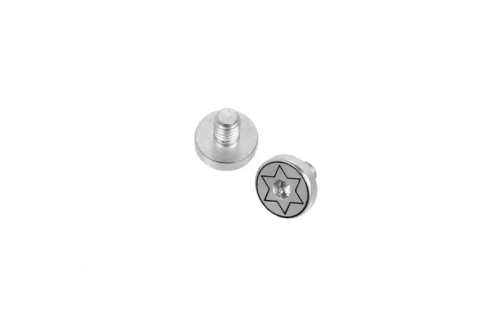 Juego de 2 tornillos de revestimiento gripu réplicas tipo 1911 - plata