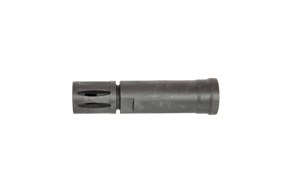 Stalowy tłumik płomienia do replik M4/M16 - 14mm CW/CCW