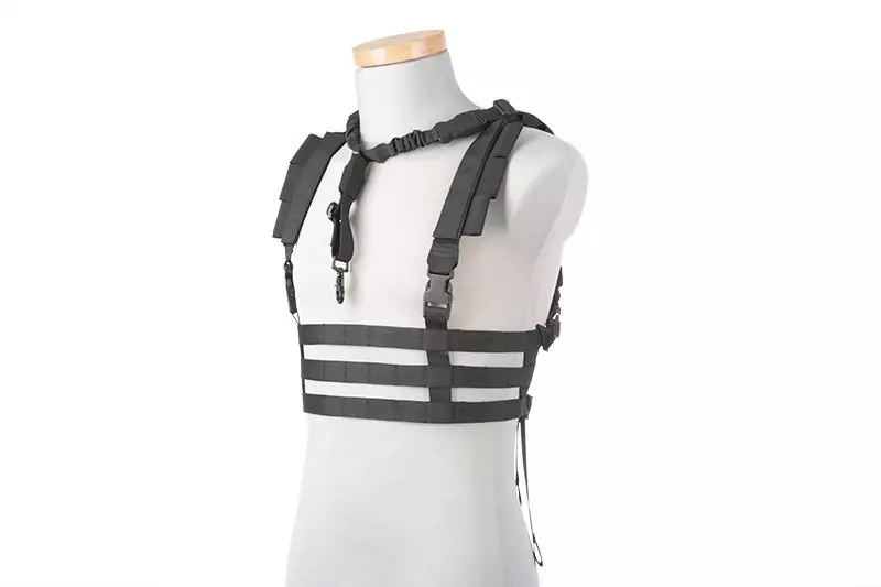 Chaleco táctico Chest rig tipo de perfil bajo - Negro