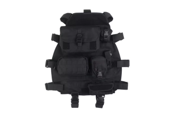 Funda de asiento MOLLE grande - negra