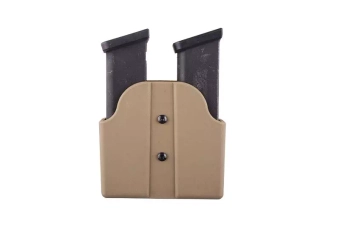 Double Pouch for Pistol Magazines (Belt Mount) - Dark Earth