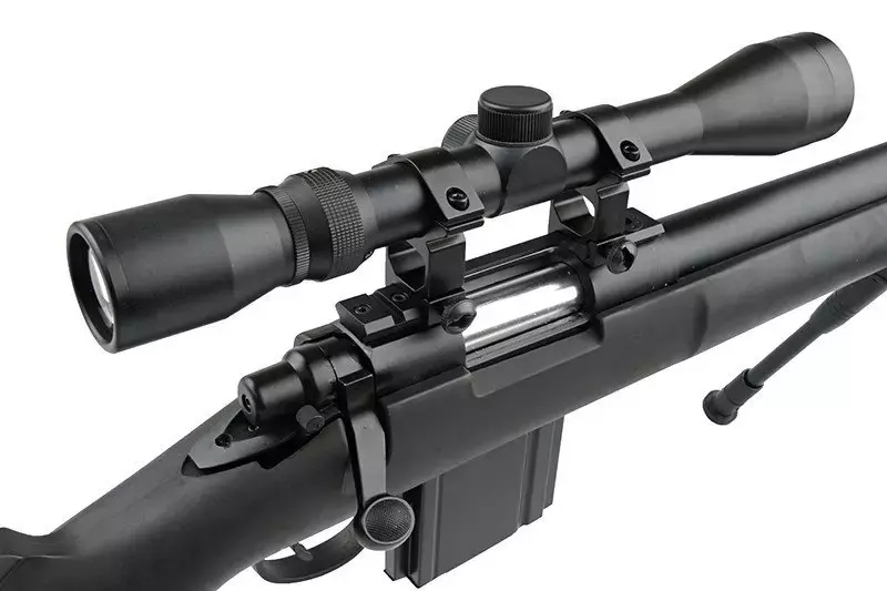 Airsoft pušky odstřelovací puška MB4405D s dalekohledem a dvojnožkou