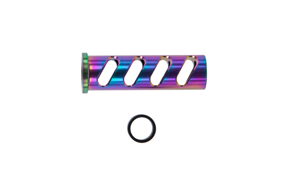 LA Capa Customs CUTOUT slotgeleiderkap voor TM Hi-Capa 5.1 replica's (met Delrin ring) Regenboog