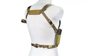 Low-Profile Speed Chest Rig Tactical Vest - Coyote Brown