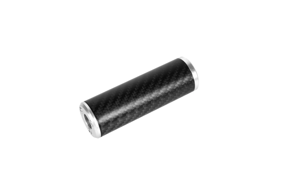 Silencieux carbone 30x100mm - Argent 