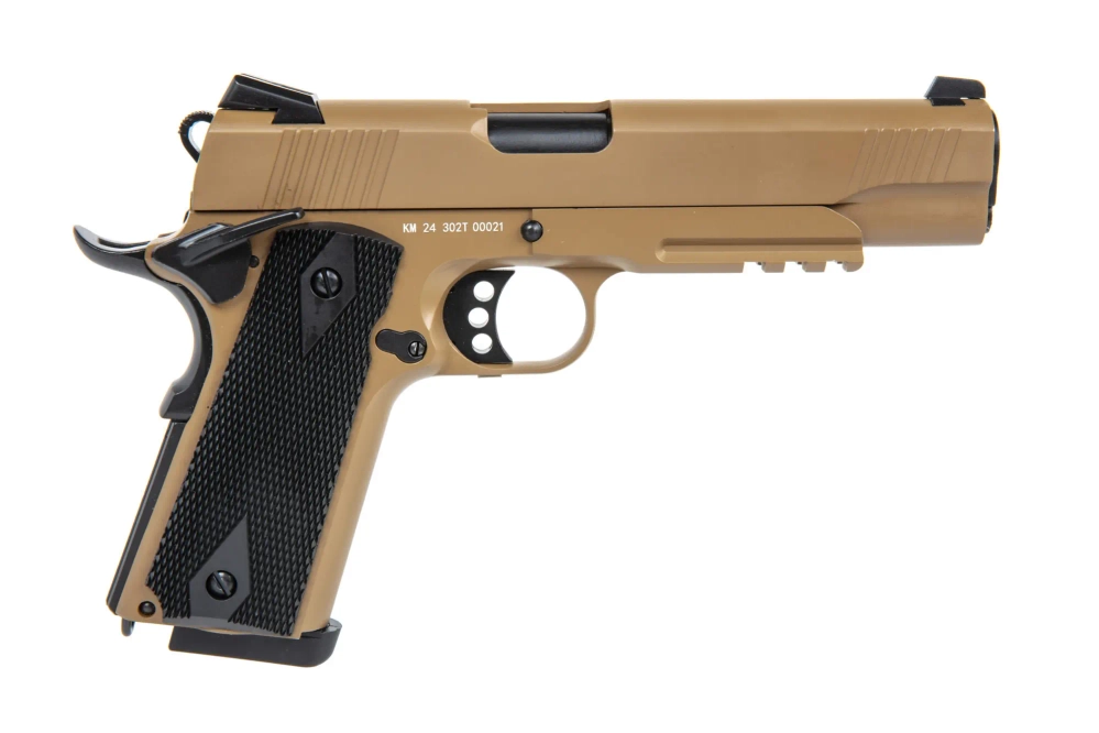 Replika van het pistool Double Bell M1911 302 Tan