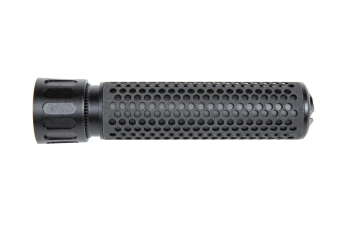 Zestaw replika tłumika dźwięku HY-201 typu QD wraz z repliką tłumika płomienia M139 QDC Cyma Czarny