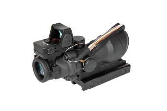 Réplica telescopio AOG 4X32 con fibra óptica y colimadorem - negro