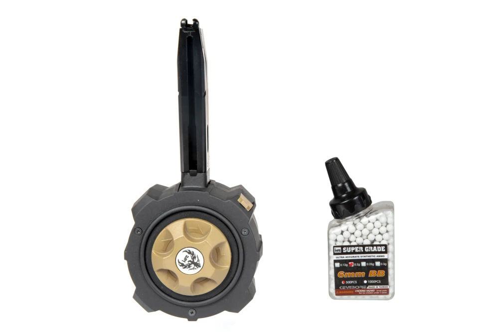 Gas 130 BB Drum Magazine for M92 Replicas