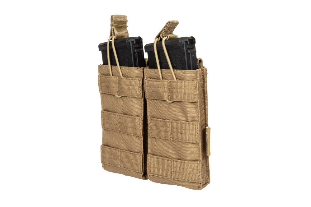 Ładownica Quick Release na 2 magazynki typu M4/M16 - Coyote