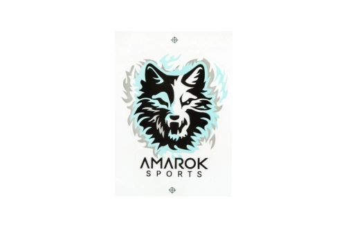 Samolepka AMAROK 5x4,5cm bílá