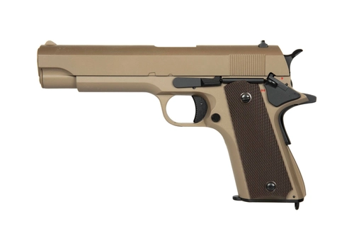 Replika elektrické pistole CM123 - Tan (s baterií)