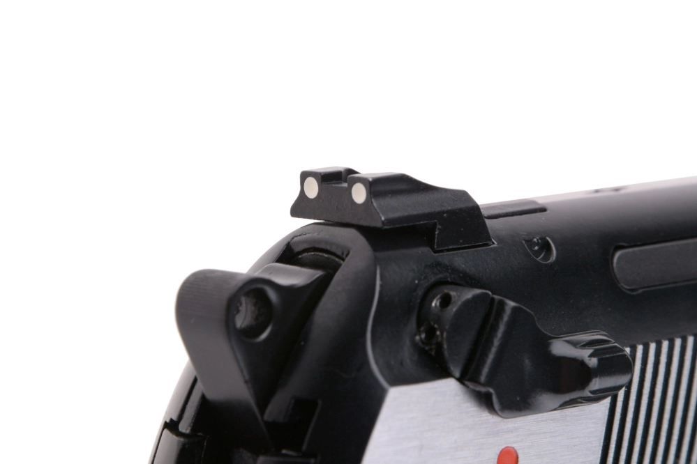 Samurai Edge Standard V2 M9 Full Auto Pistol Replica - Black/Silver
