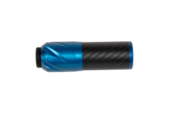 Silenciador de carbono DSL2 36x100mm - Azul