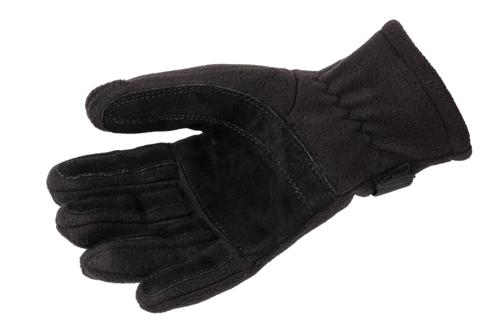 Texar fleece handschoenen met membraan Zwart