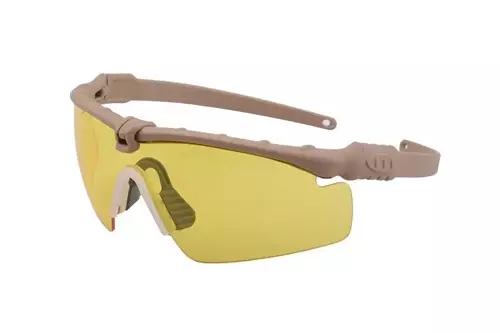 Okulary Tactical - Tan / Żółty