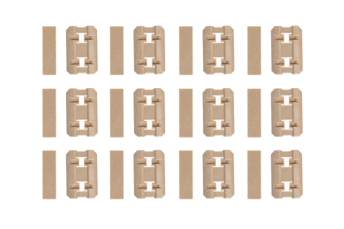 Set van beschermpanelen MLOK Double Bell Tan