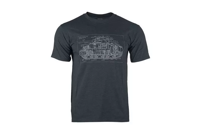 Camiseta Cultura Militar - Tipo C - Gris Humo
