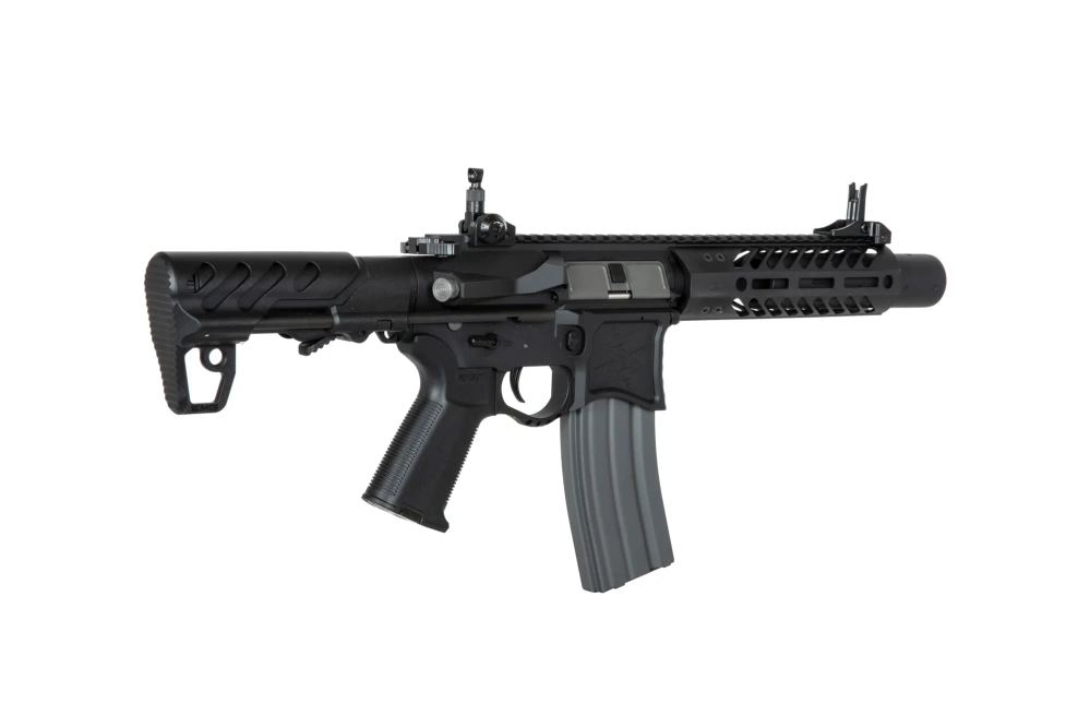 Seekins Precision 7" SBR8 karabijn replica met onderdrukker - Zwart