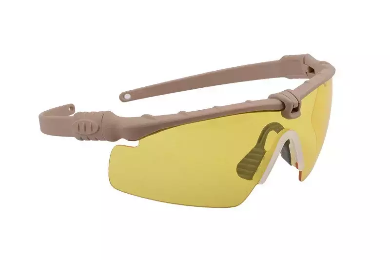 Gafas tácticas - Tan / Yellow