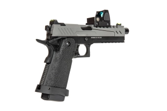 Réplique de pistolet Hi-capa 5.1 Split Slide - gris/noir (avec viseur BDS) 