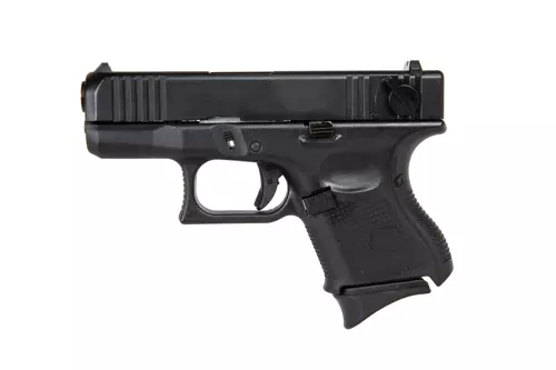 Replika pistoletu 724B Full Auto (Green Gas) - Czarna