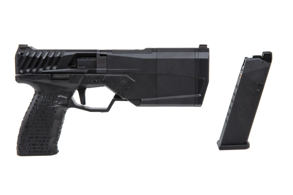 Krytac SilencerCo Maxim 9 replica pistool Zwart