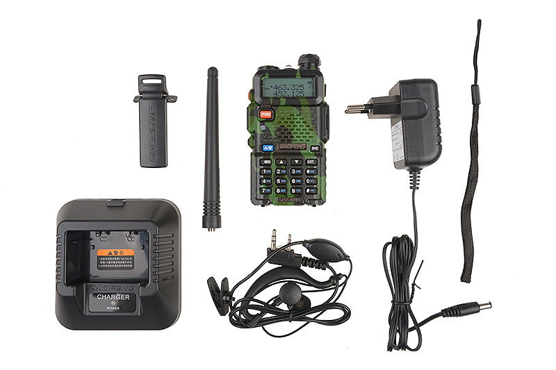 Ruční dvoukanálová vysílačka Baofeng UV-5R - krátká baterie (VHF / UHF) - kamufláž