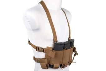 Minimalistická hrudní vesta Wosport VE-108 Coyote Brown
