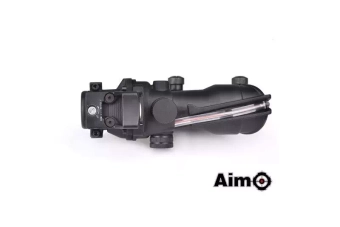Replika lunety ACOG 4X32C (z podświetleniem światłowodowym i celownikiem RMR) - czarna