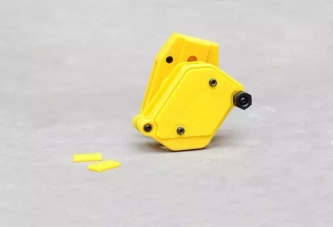 Wielopozycyjna, szybka ładownica na magazynek pistoletowy - żółta