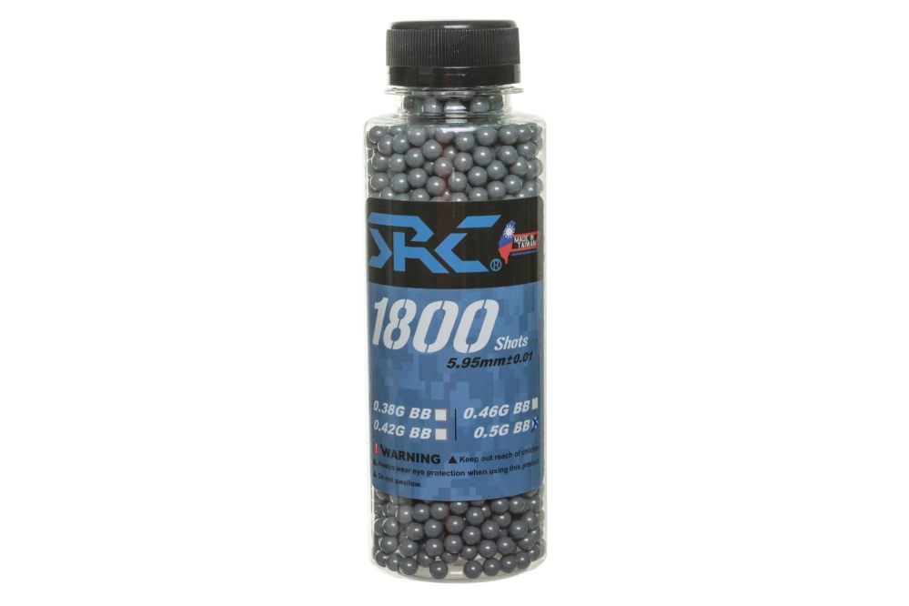 SRC kogels 0,5g flesje 1800 stuks Grijs