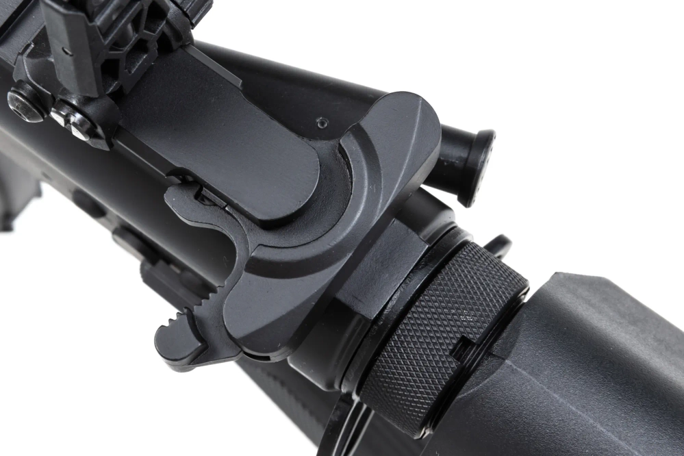 Specna Arms Daniel Defense® MK18 SA-P26 Prime™ Aster II ETU airsoft Carabina con motor brushless de un solo disparo Negro