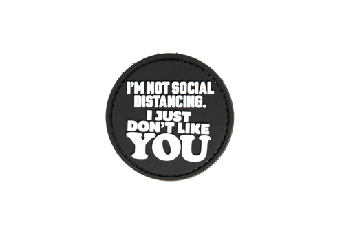 Naszywka 3D Just Don''t Like YOU - Czarny