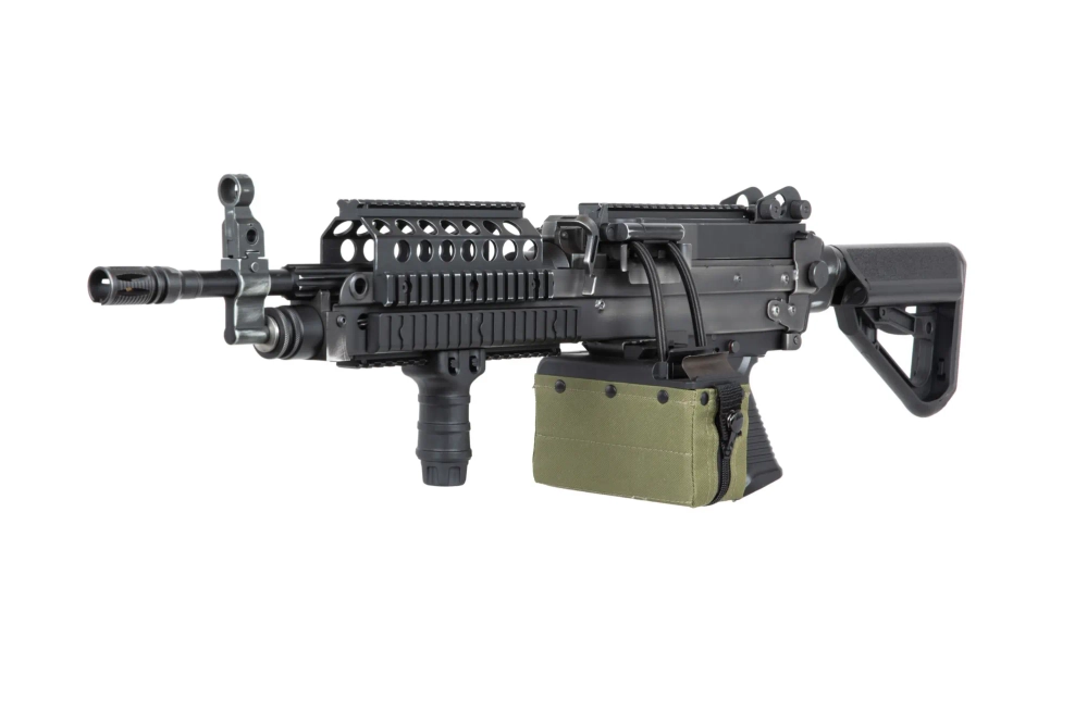 Mitrailleuse airsoft A&amp;K MK 46 MOD 0 Battleworn Black