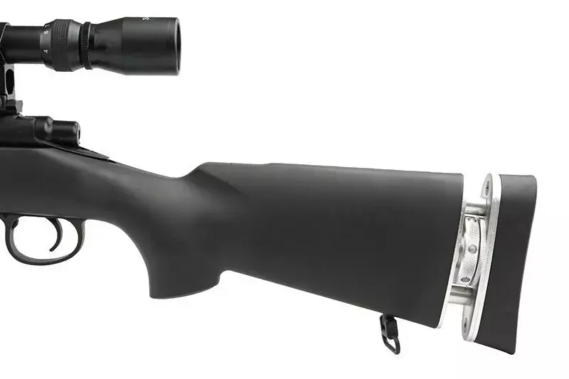Fusil de airsoft rifle de francotirador MB4405D con visor y bípode