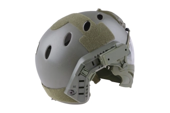 FAST PJ Réplique de casque de pilote - vert olive (OUTLET)