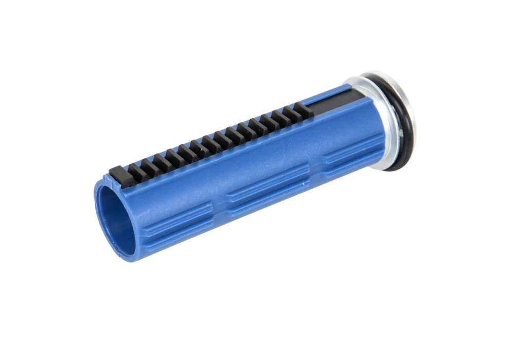 Polymer piston with aluminium head 15 steel teeth