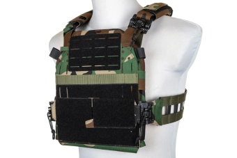 Chaleco plate carrier Specna Arms Tactical QR III Woodland