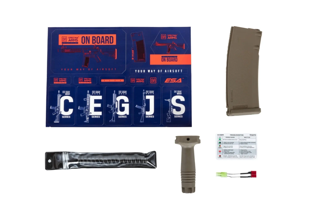 Specna Arms SA-F12 FLEX™ GATE X-ASR Half-Tan ASG Karabijn