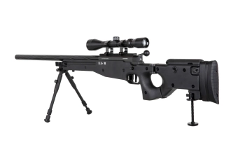 Specna Arms SA-S14 EDGE™ scherpschuttersgeweer replica met richtkijker en tweepoot Zwart