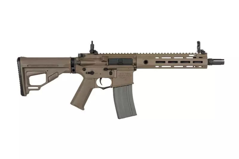 Replika karabinka Helios KAC SR-16E Mod2 CQB M-LOK - Dark Earth