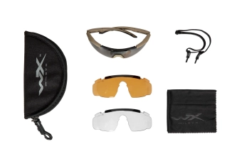 Okulary Wiley X® SABER ADV Matte Tan - Smoke Grey / Clear / Light Rust