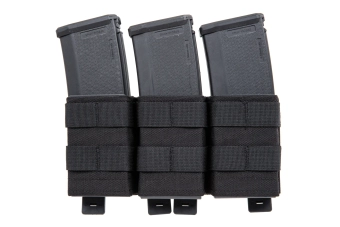 Wosport triple rifle chargeur pouch Black