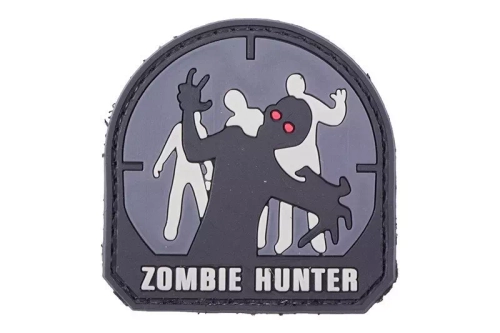 Nášivka 3D - Zombie Hunter - černá