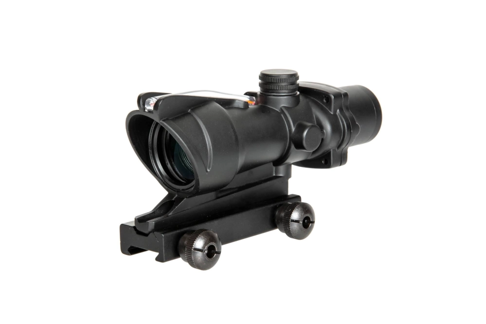 Réplica telescopio 4x32 con fibra óptica - negro