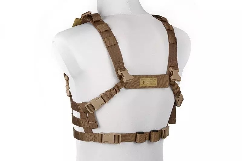 Chaleco táctico Chest rig tipo de perfil bajo - Marrón coyote
