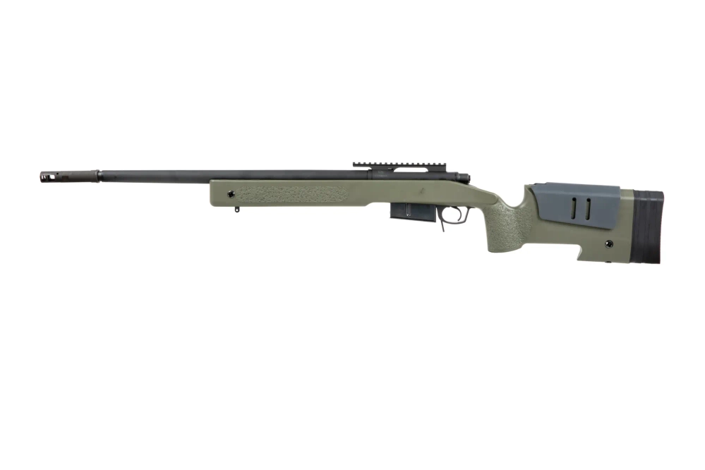 Fusil de airsoft fusil de francotirador M40A5 - verde oliva