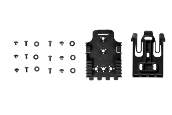 Montura Cierre rápido para fundas y estuches (juego) - negro